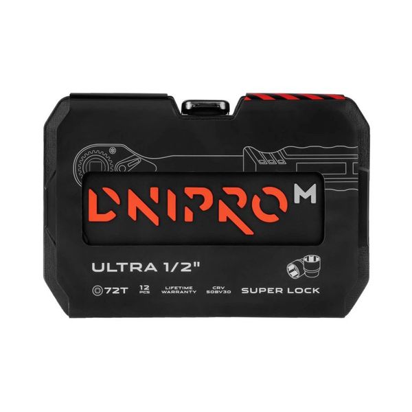 Szerszámkészlet Dnipro-M ULTRA Super Lock 1/2" 12 db 15571000 fotó