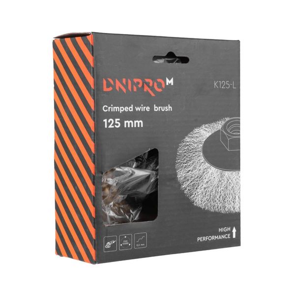 Drótkorong körkefe hullámos Dnipro-M K125-L 125 mm 49615000 fotó